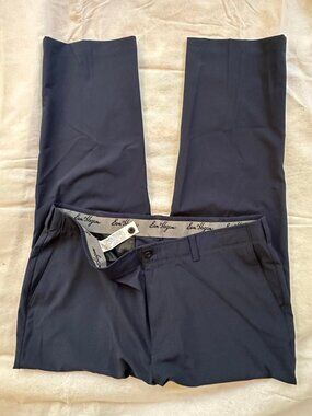 Ben Hogan Mens Navy Blue Performance Golf Dress Pants Stretch 38x30